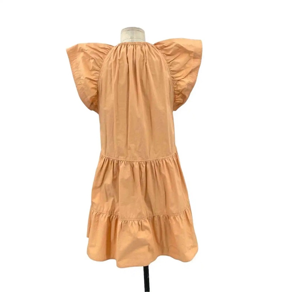 A.L.C Harper Tiered Poplin Flutter Sleeve Mini Dr… - image 4